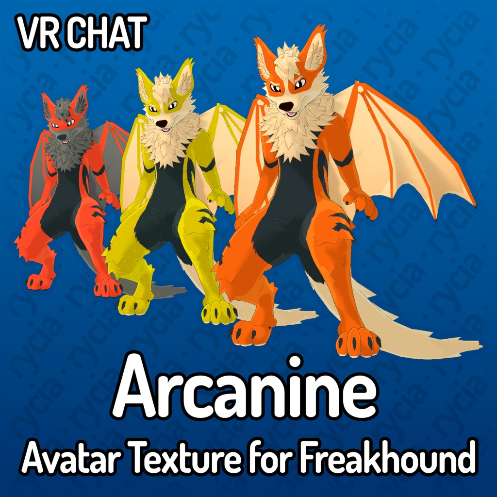 Arcanine Texture for Freakhound (ウインディフリークハウンドのテクスチャ)