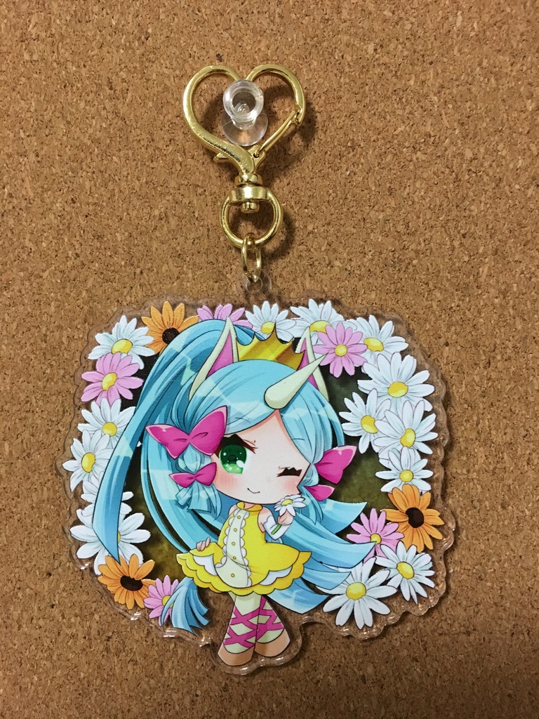 ユニカちゃんアクキーなすたver