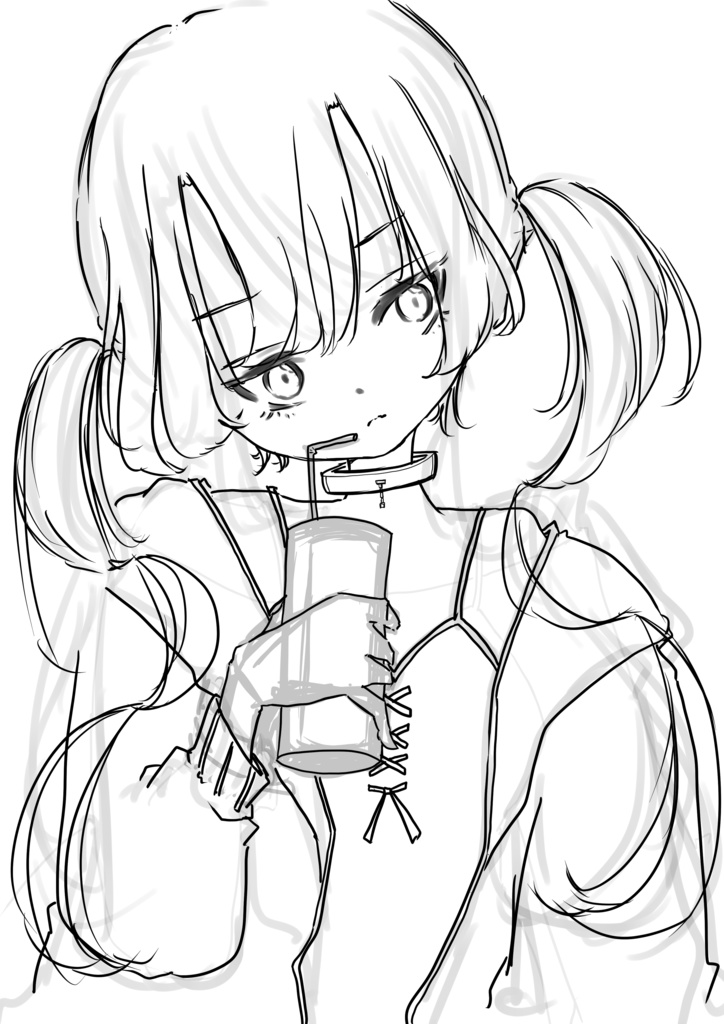 イラスト色紙 Ruka H Booth