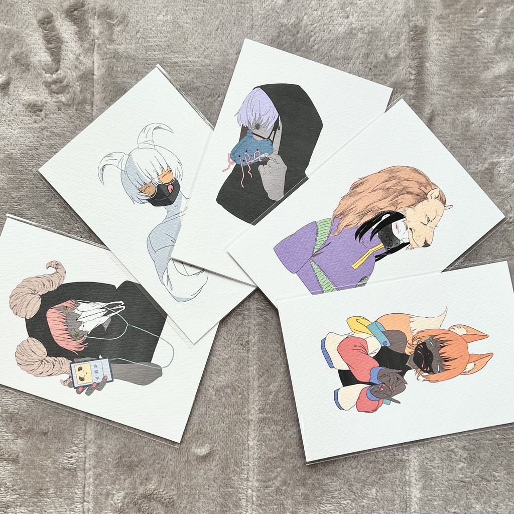 【ポストカード】動物擬人化【セット販売】
