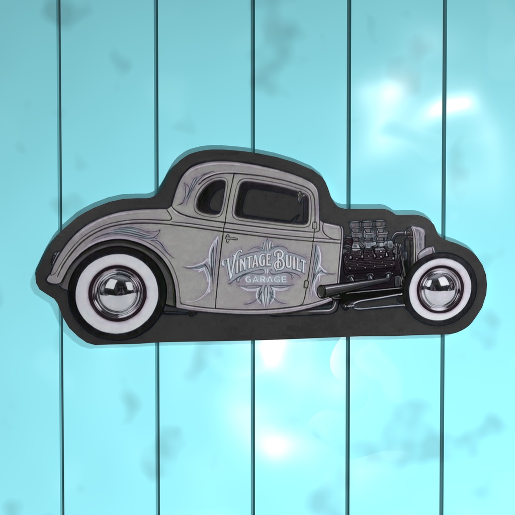 Hot Rod Wall Decor - Deuce Coupe Pinstripe paint <6 color types>