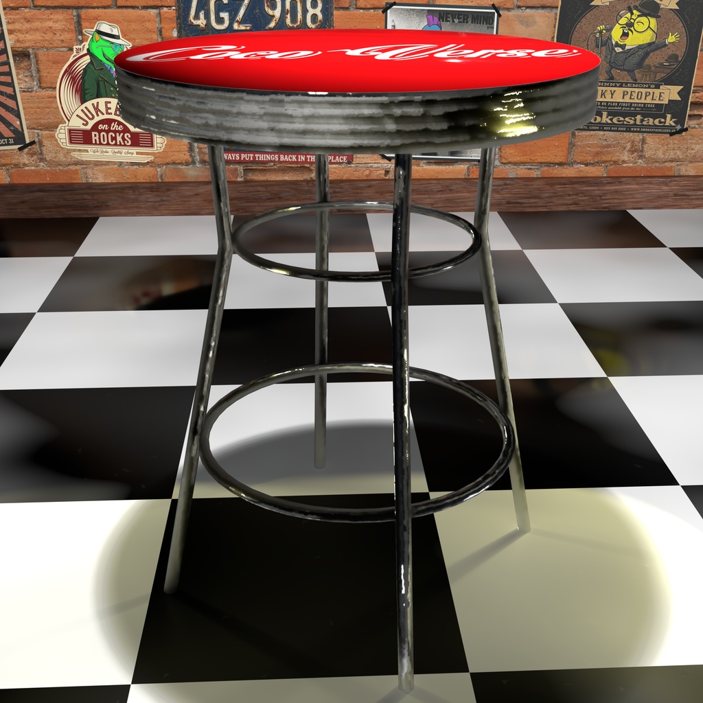 Coco Verse Chair And Table - 50s diner design-