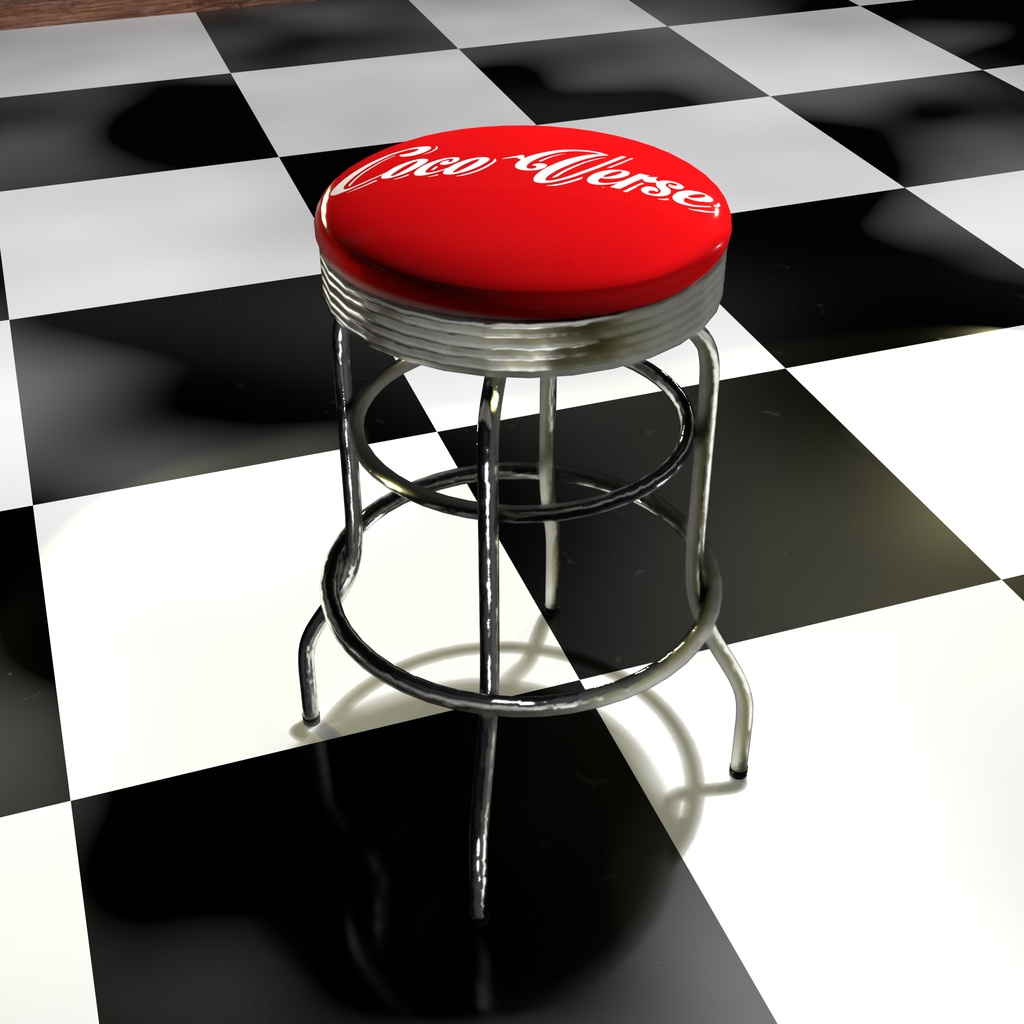 Coco Verse Chair And Table - 50s diner design-