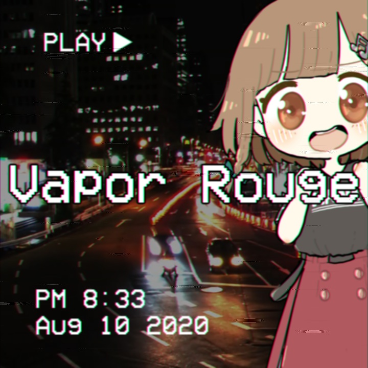 【 Synthwave 】 Vapor Rouge ( Original Mix & Vaporwave Edit ) 【 #MusicVket 】