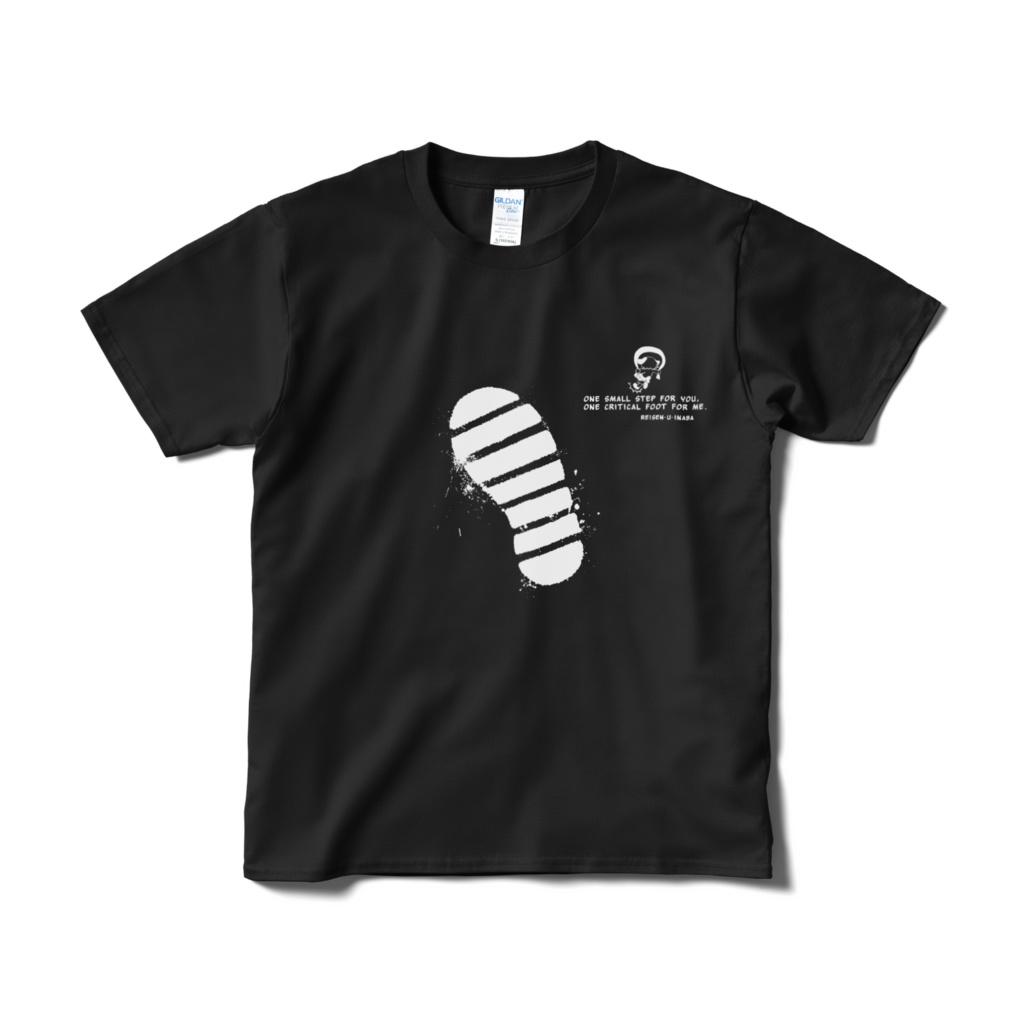 レイセンの地上第一歩Tシャツ(黒・紺)