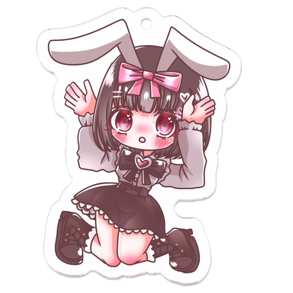 旧姫乃うさぎ ぴょんぴょんアクリルキーホルダー