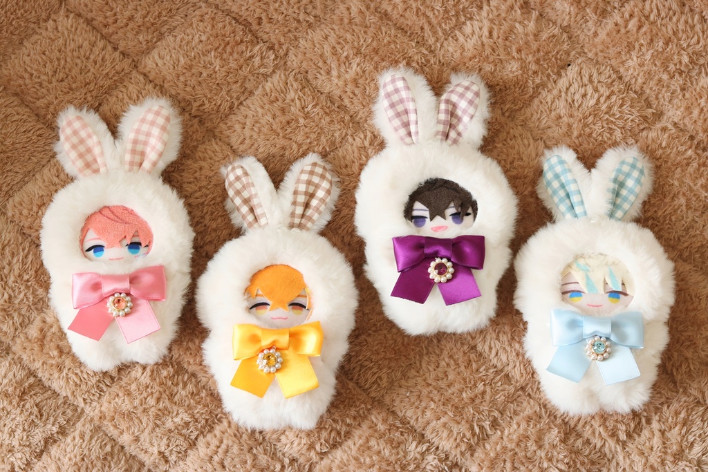 うさぎさん着ぐるみ 10cm(バッグチャーム付き)