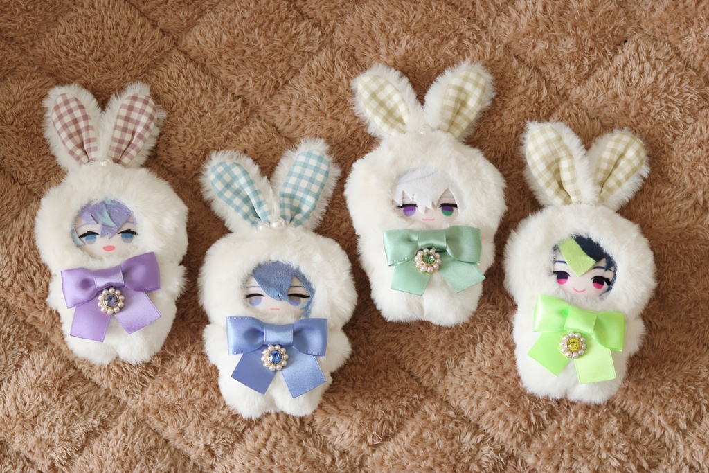 うさぎさん着ぐるみ 10cm(バッグチャーム付き)