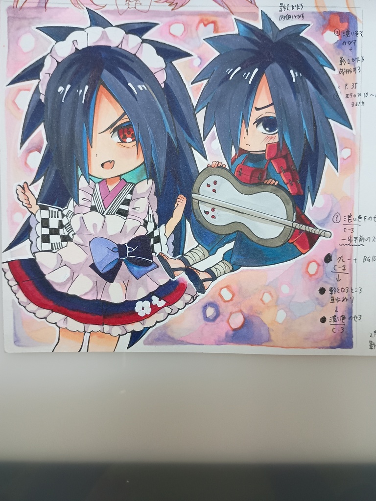 【アナログ原画】春霞のマダラ
