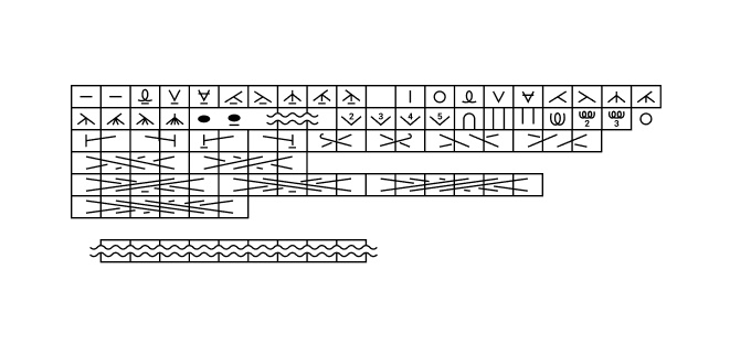 棒針編み用・編み図記号フォント(ベータ版)