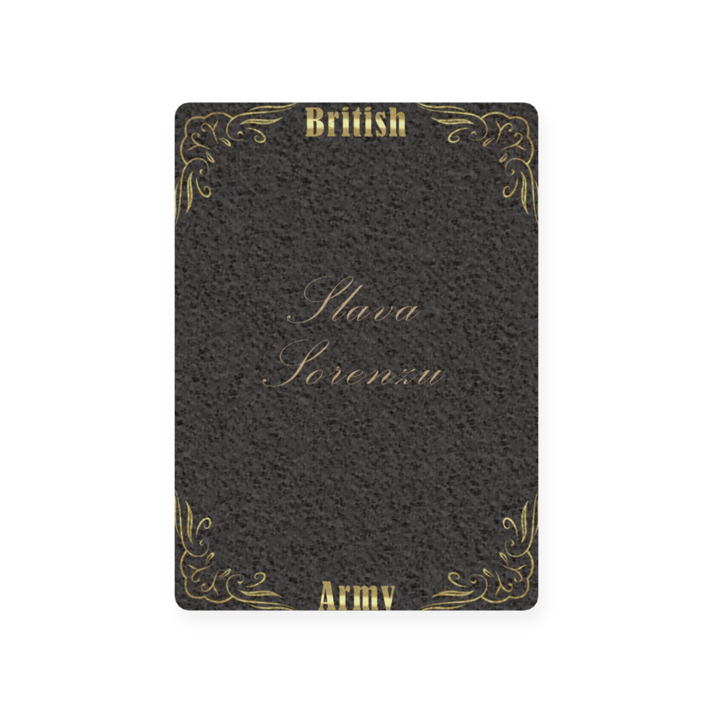 プラカード【英国陸軍】