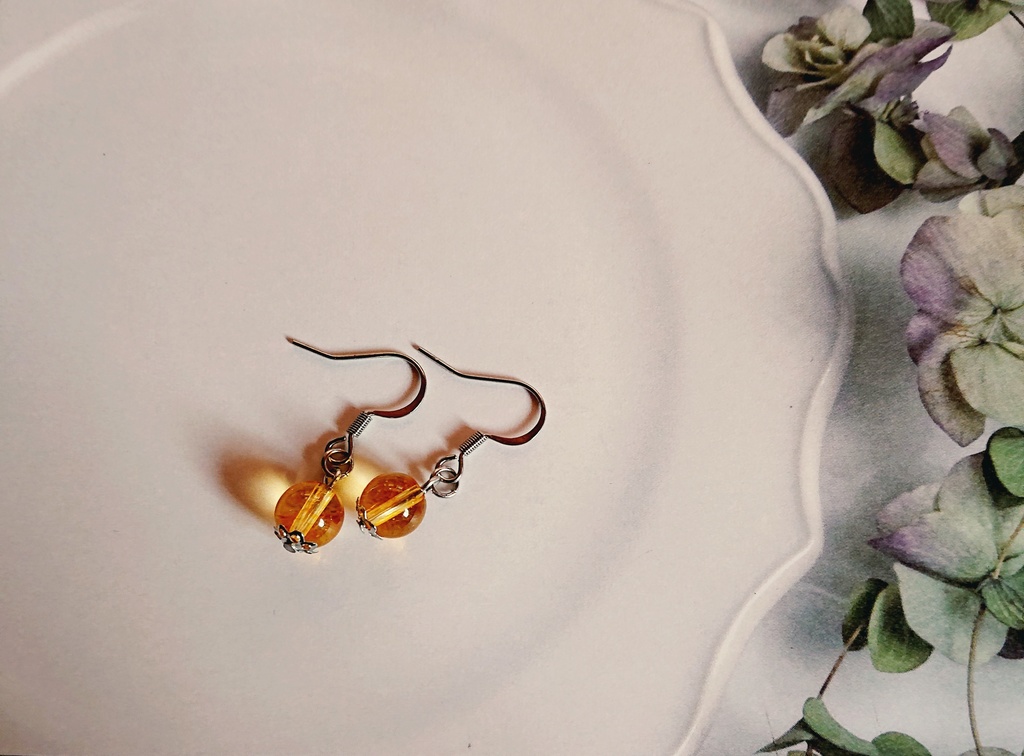 シトリンピアス・イヤリング