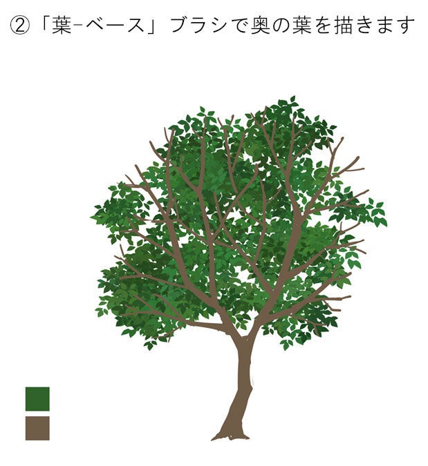 【Photoshop用】木のブラシ