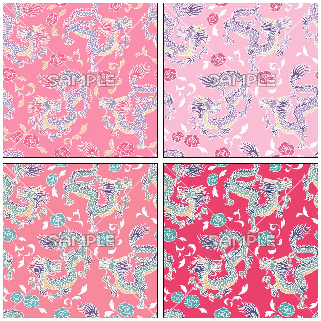 中華風素材【色違い差分】