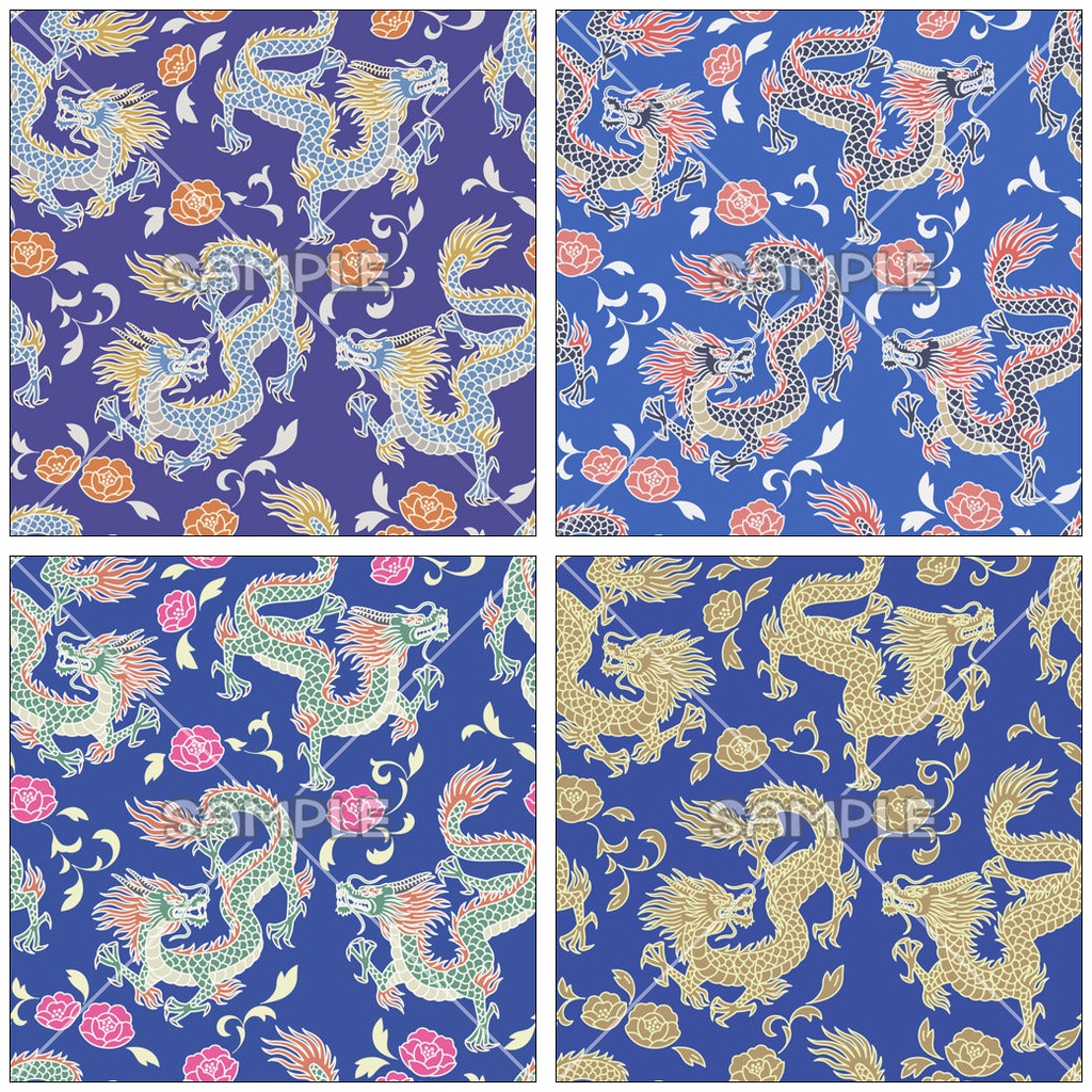 中華風素材【色違い差分】