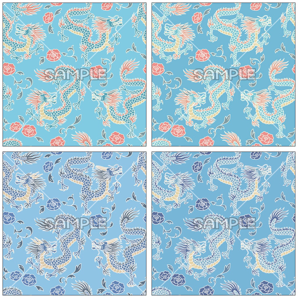 中華風素材【色違い差分】