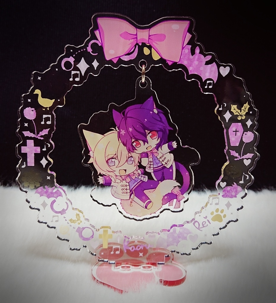 二枚看板クリスマスリース風アクスタ