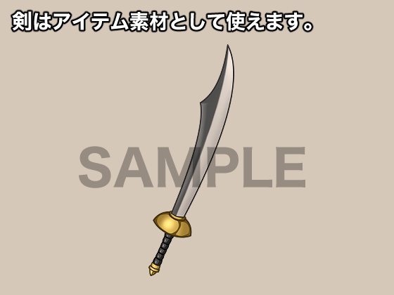 立ち絵素材、ビキニアーマーの女戦士、C17