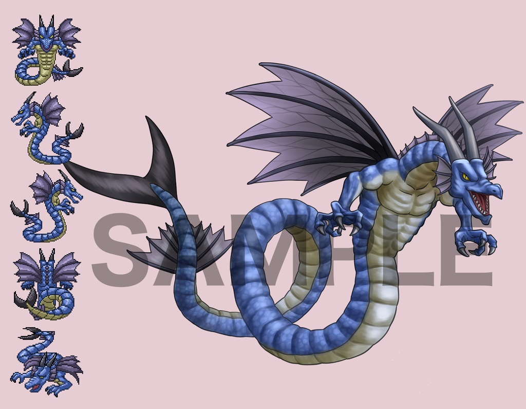 モンスター素材・キャラチップ付き 4体セット Vol.07