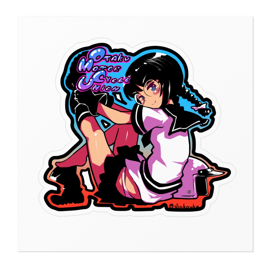 OMCUステッカー(100*100)