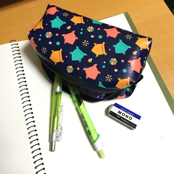 キャラメルポーチ 紙かわず