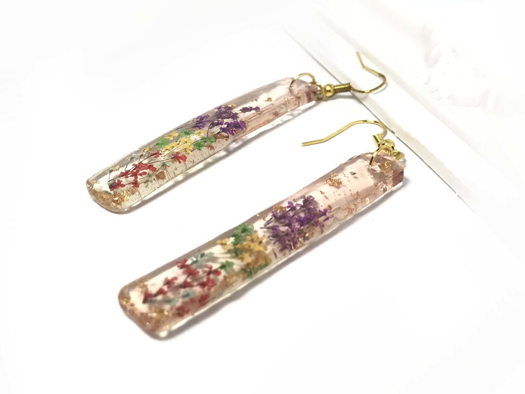 ヒプマイ麻天狼イメージハーバリウム風ピアス