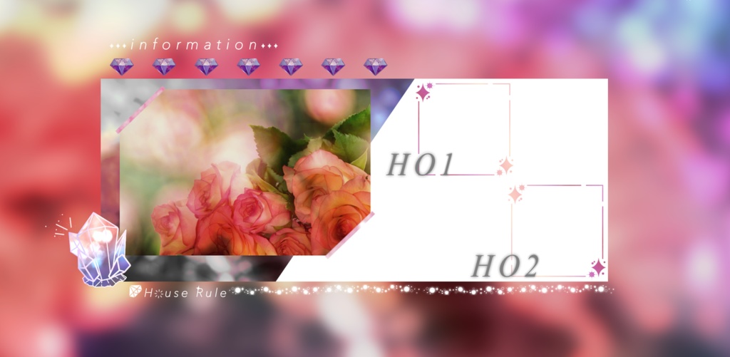 【無料版あり】ココフォリア用キラキラ宝石部屋素材【APNG素材・TRPG】