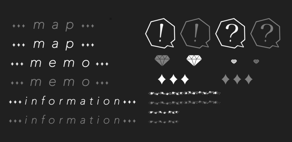 【無料版あり】ココフォリア用キラキラ宝石部屋素材【APNG素材・TRPG】