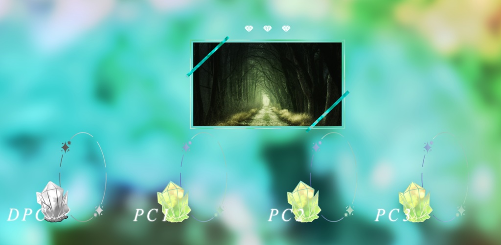 【無料版あり】ココフォリア用キラキラ宝石部屋素材【APNG素材・TRPG】