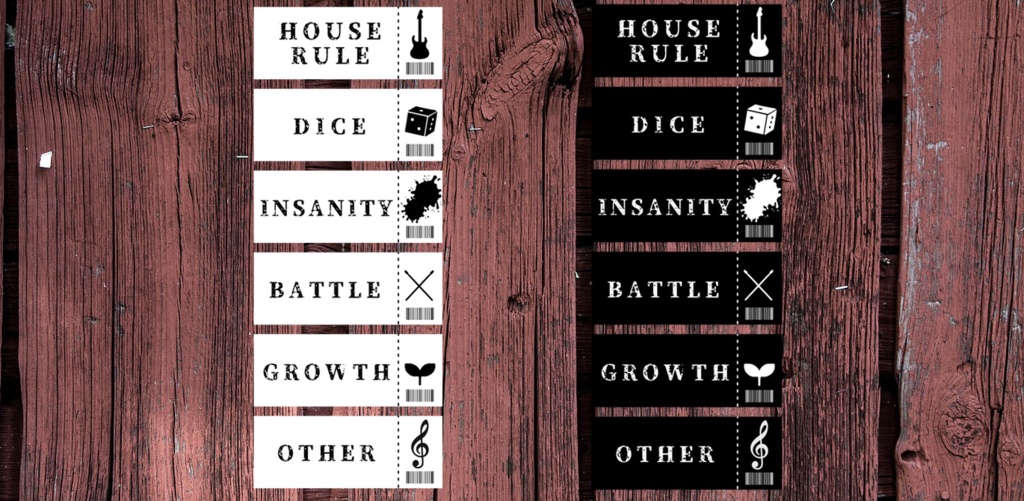 |ライブチケット風ハウスルールパネル他【ココフォリア・TRPG】