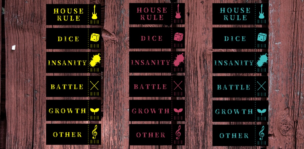 |ライブチケット風ハウスルールパネル他【ココフォリア・TRPG】