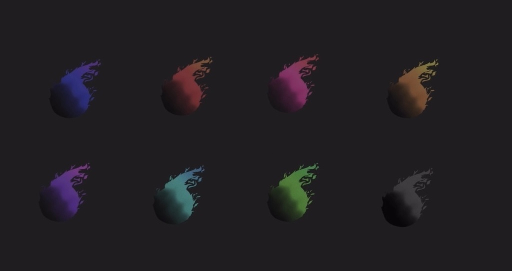 【ココフォリア素材】揺れる魂APNG素材