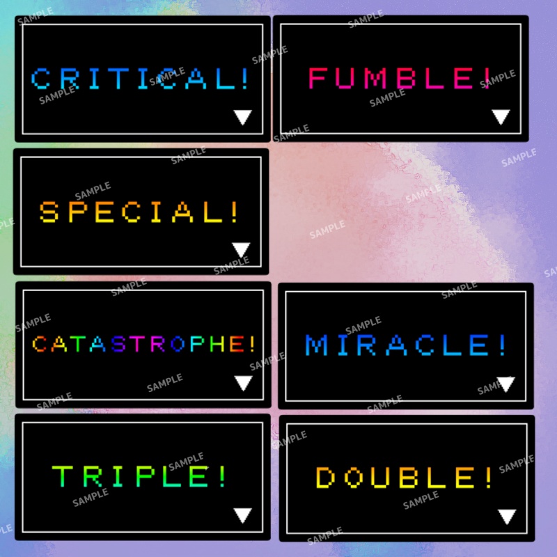 【概要欄必読・無料版あり】ココフォリア用ゲーム表示風カットイン【TRPG/APNG】