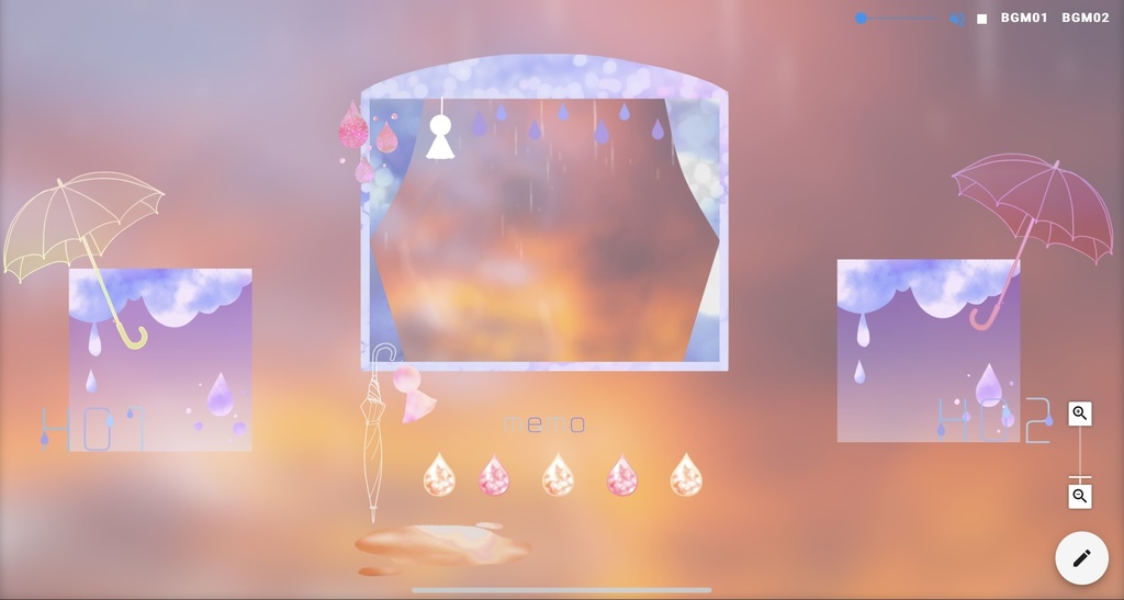 【無料版あり】雨の日ココフォリア部屋素材【APNG/TRPG】