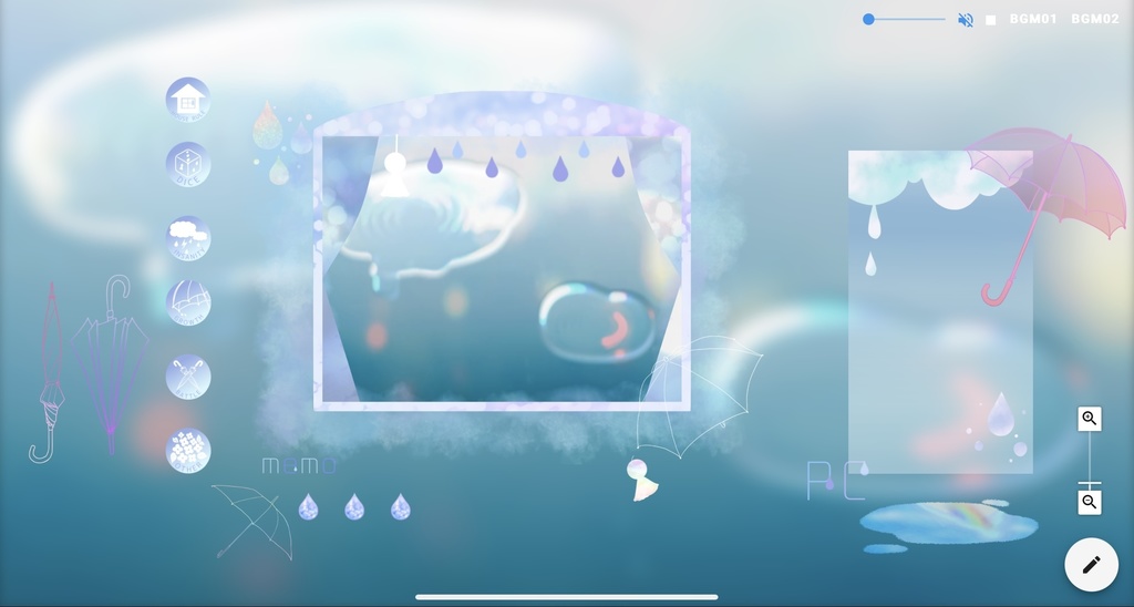 【無料版あり】雨の日ココフォリア部屋素材【APNG/TRPG】