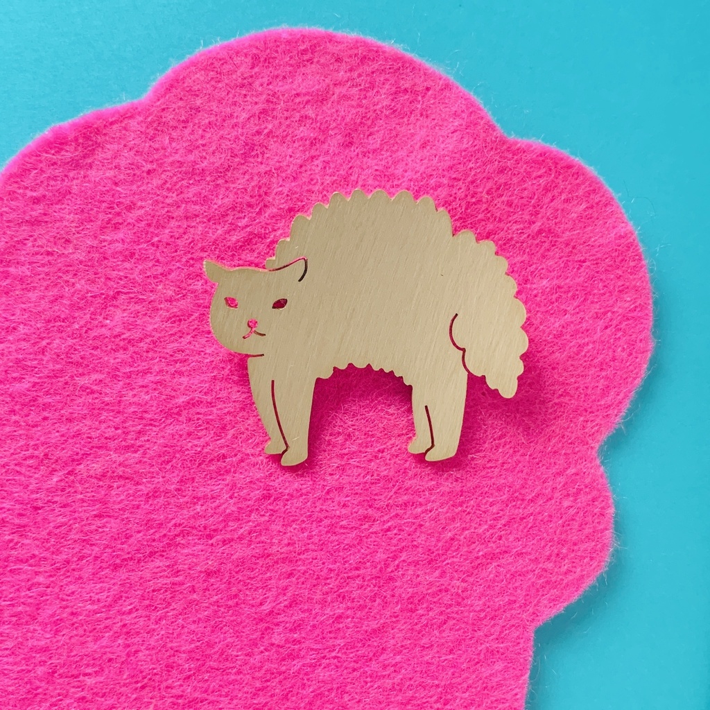 ゆるゆる動物ブローチ