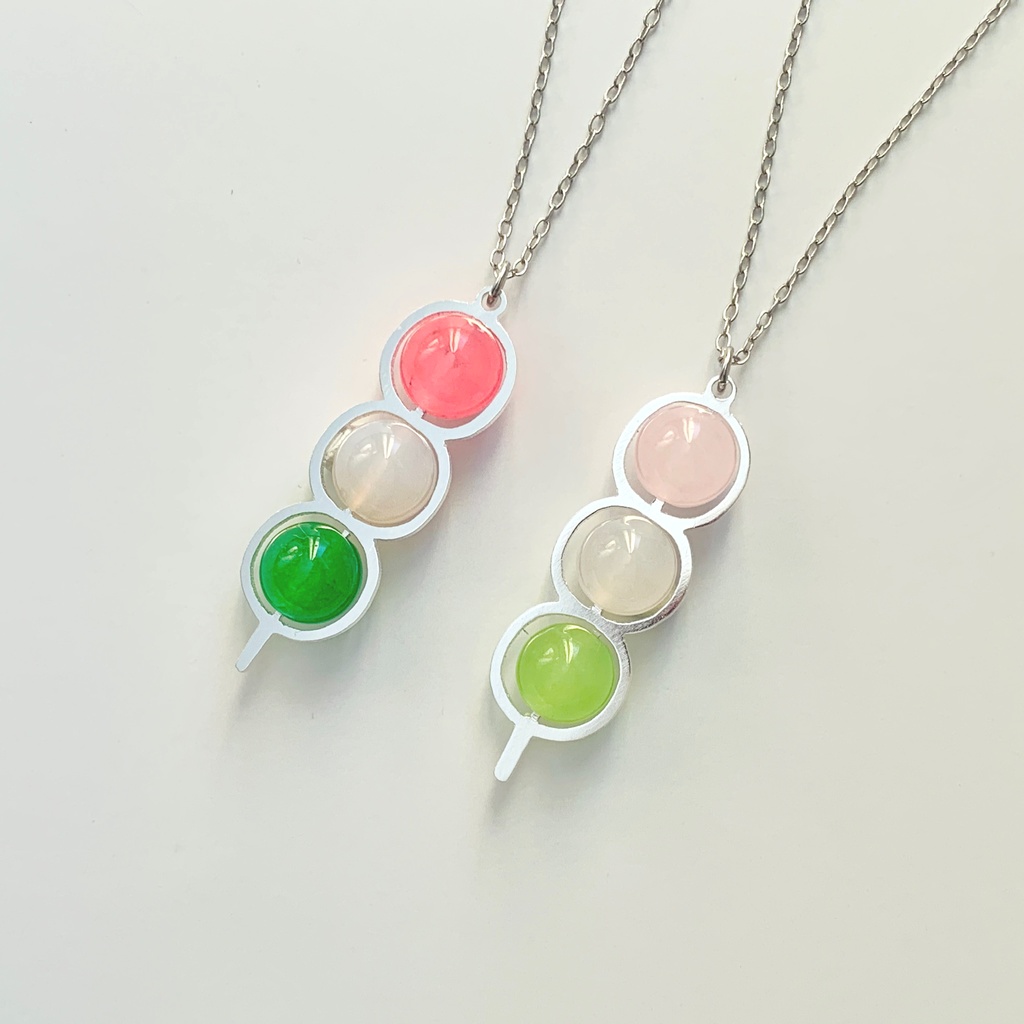 お団子ネックレス 縦