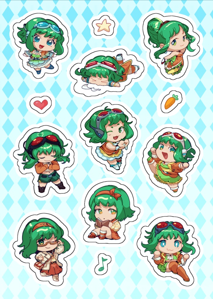  GUMI Sticker sheet