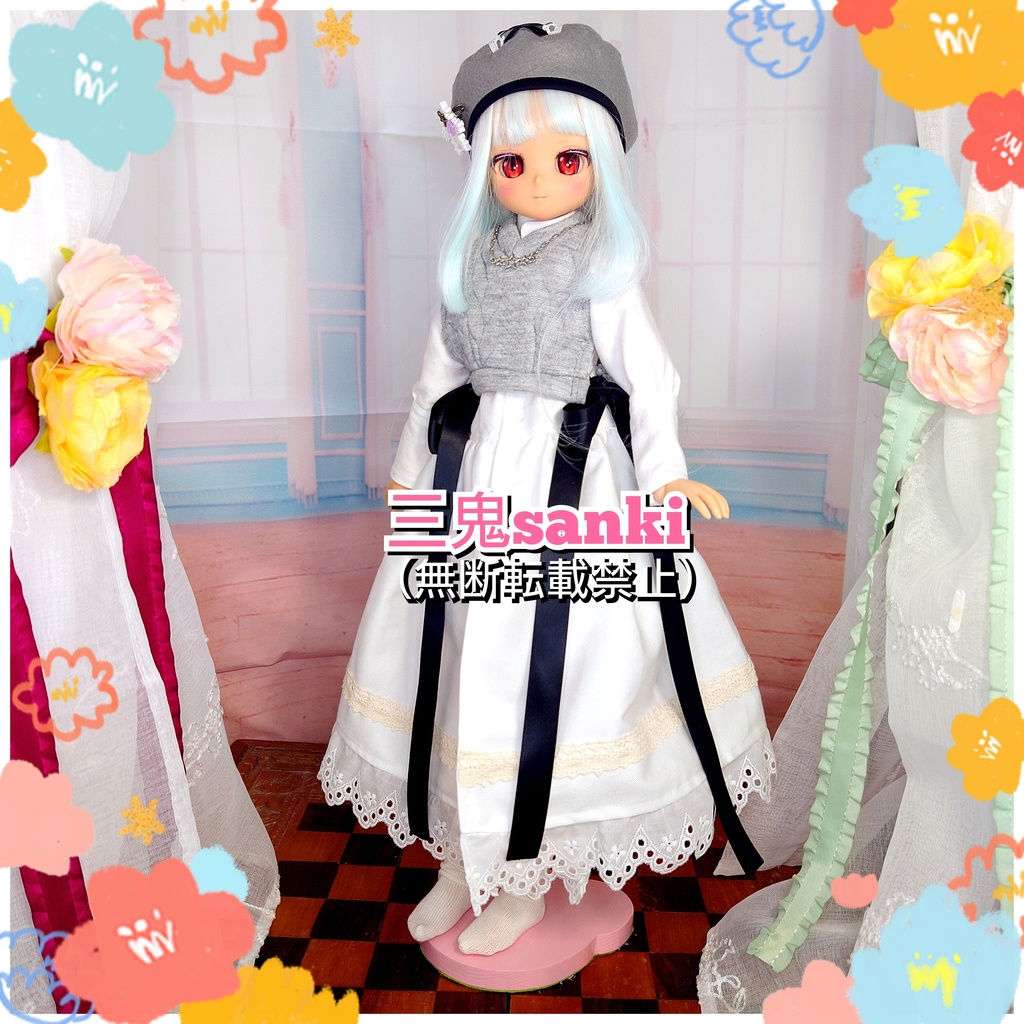 冬のワンピースセット(白)/MDD(S~L胸)、アイリスコレクトプチ)