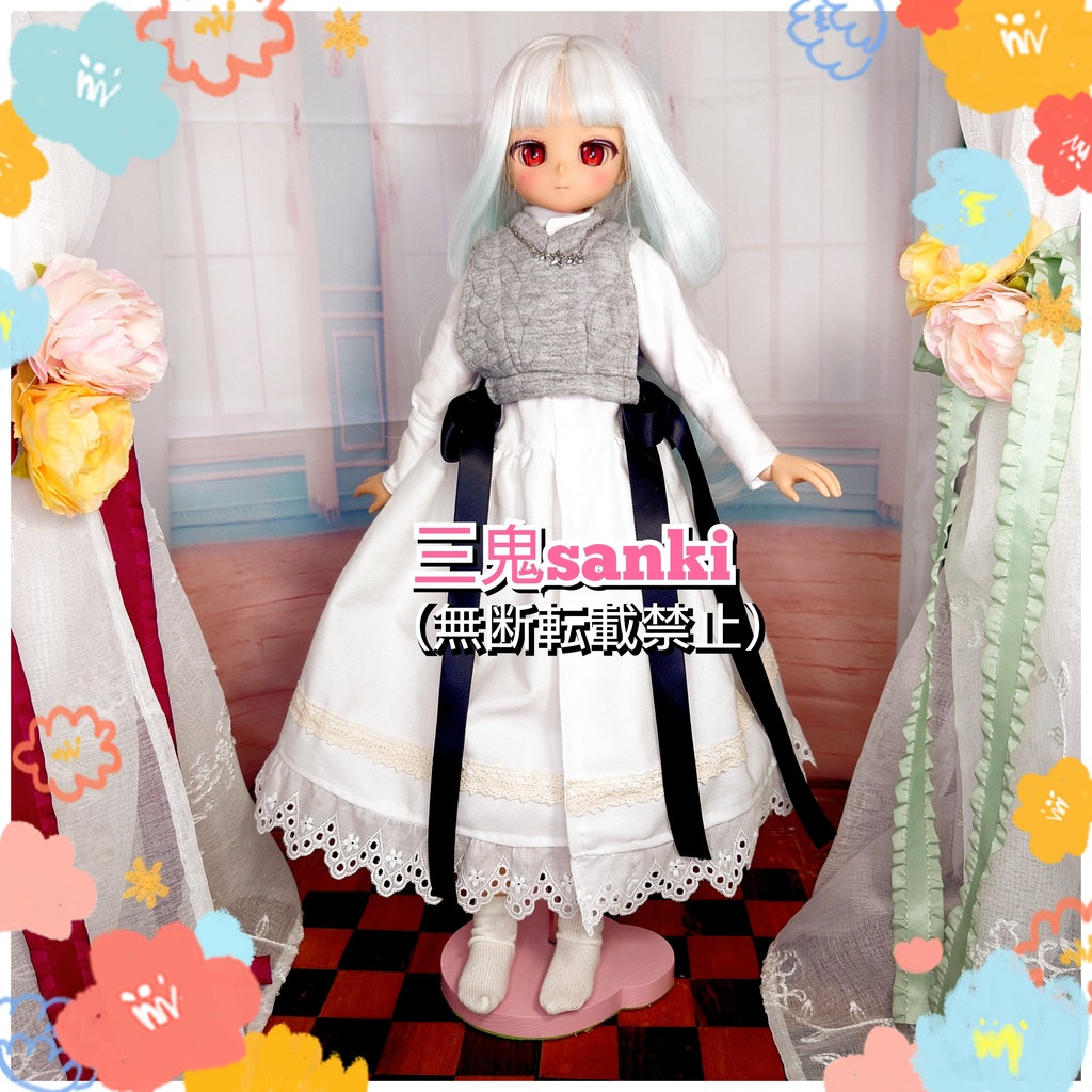 冬のワンピースセット(白)/MDD(S~L胸)、アイリスコレクトプチ)