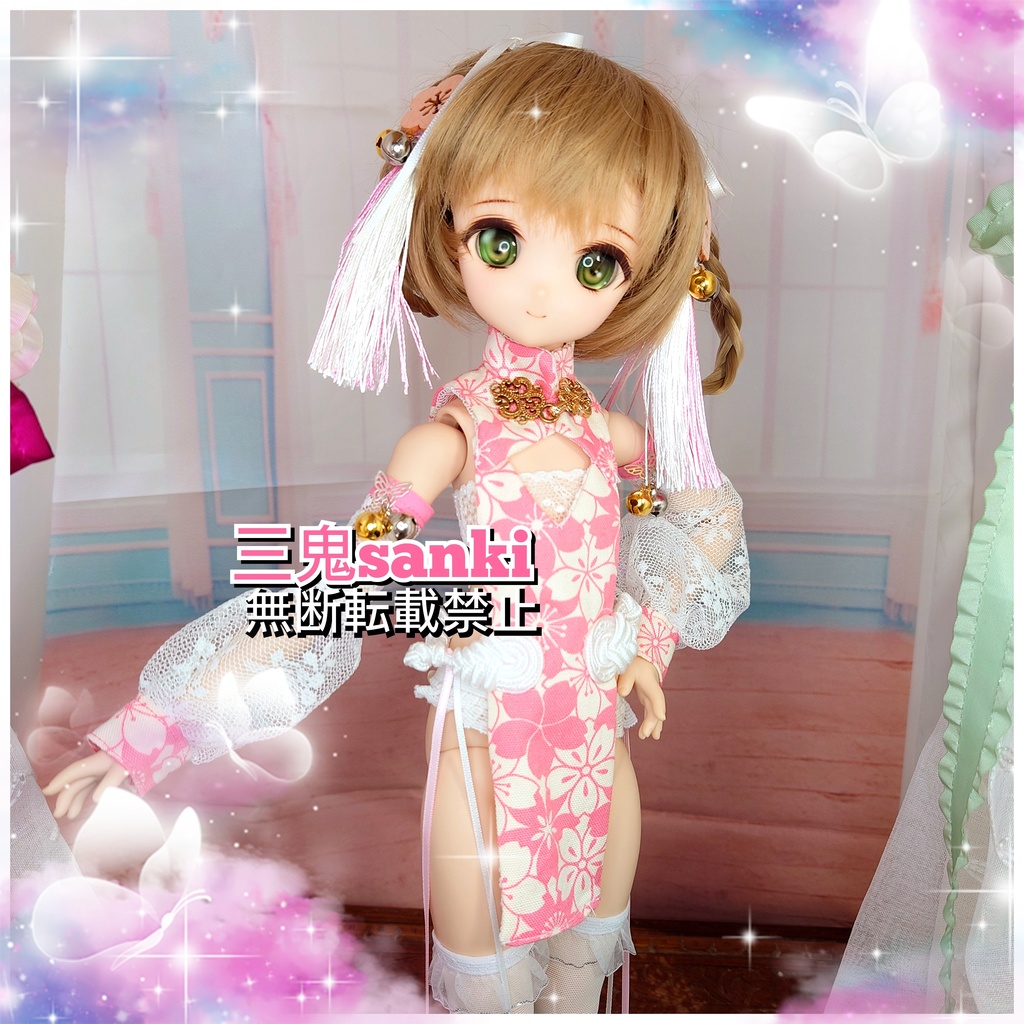 『中華庭園~風花3』セット(ピンク)/MDD(S~L胸)/アイリスコレクトプチ用