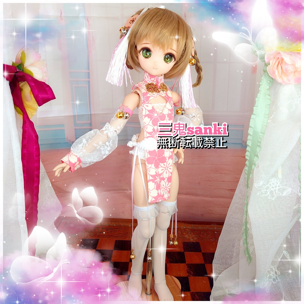 『中華庭園~風花3』セット(ピンク)/MDD(S~L胸)/アイリスコレクトプチ用