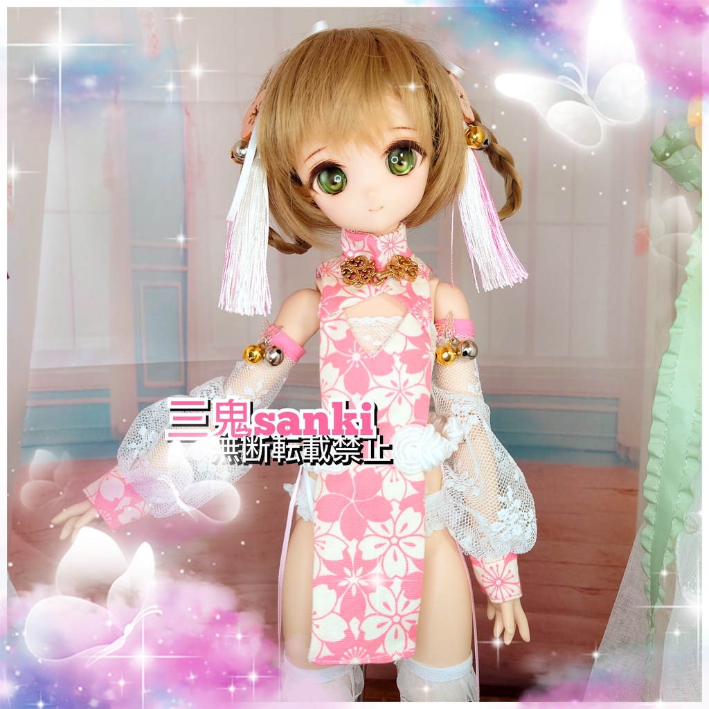 『中華庭園~風花3』セット(ピンク)/MDD(S~L胸)/アイリスコレクトプチ用