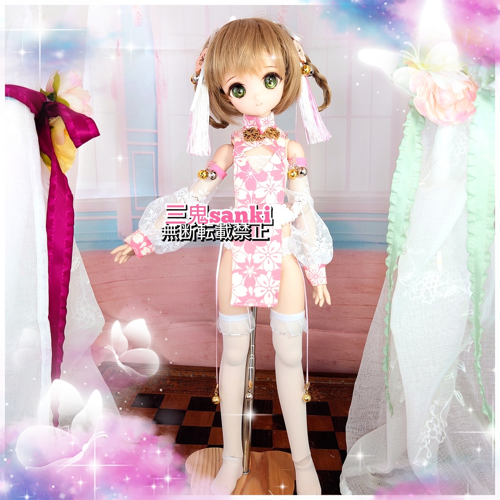 『中華庭園~風花3』セット(ピンク)/MDD(S~L胸)/アイリスコレクトプチ用