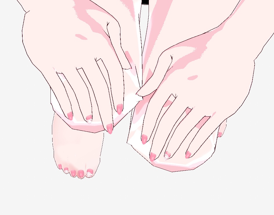 VRoid用パステルレースネイルテクスチャ【無料/Free】