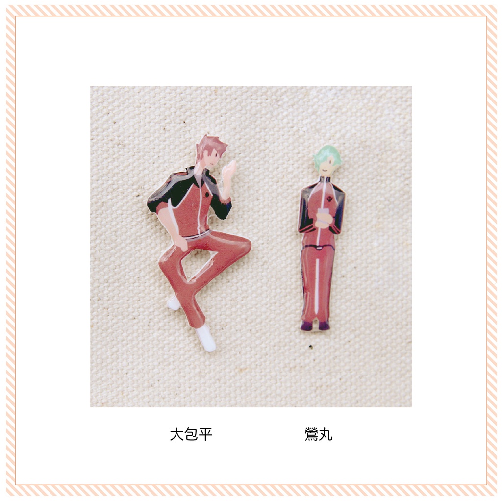 【刀剣乱舞】本丸で内番部隊ピンバッジ〜その1〜