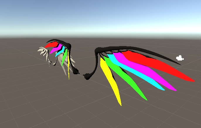 【VRC向け】翼 3Dデータ