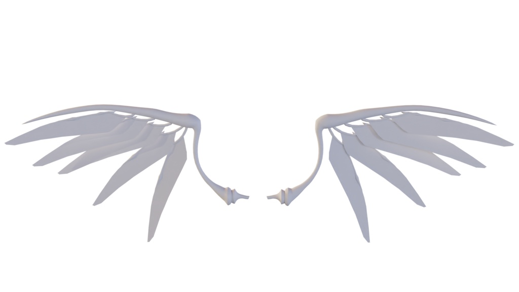 【VRC向け】翼 3Dデータ
