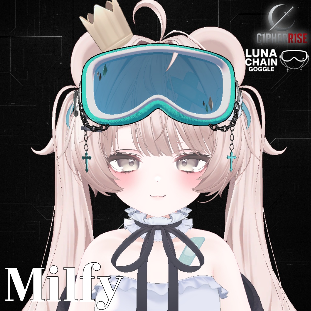 【複数アバター対応】𝙻𝚞𝚗𝚊𝙲𝚑𝚊𝚒𝚗𝙶𝚘𝚐𝚐𝚕𝚎【12色 12Color】