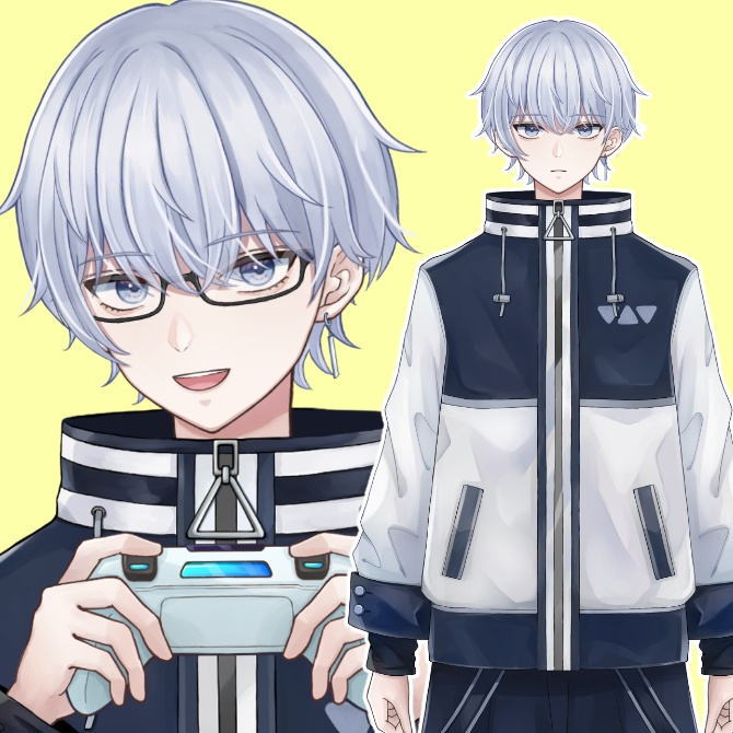 【汎用Live2Dモデル】ゲーマーな男の子ver.1【ミニキャラ・配信背景付き】